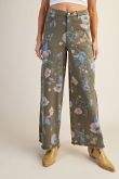Lindee Floral Soft Stretch Twill Pants | PLUS SIZE AVAILABLE