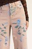 Lindee Floral Soft Stretch Twill Pants | PLUS SIZE AVAILABLE