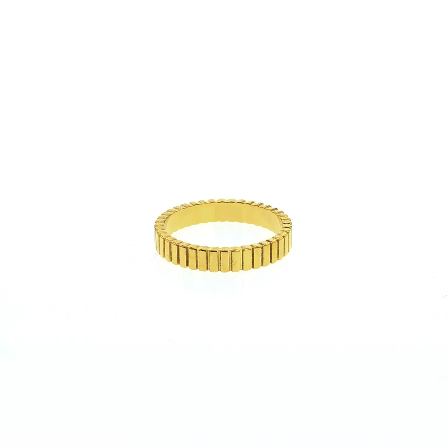 Ridge Band Textured Waterproof Ring