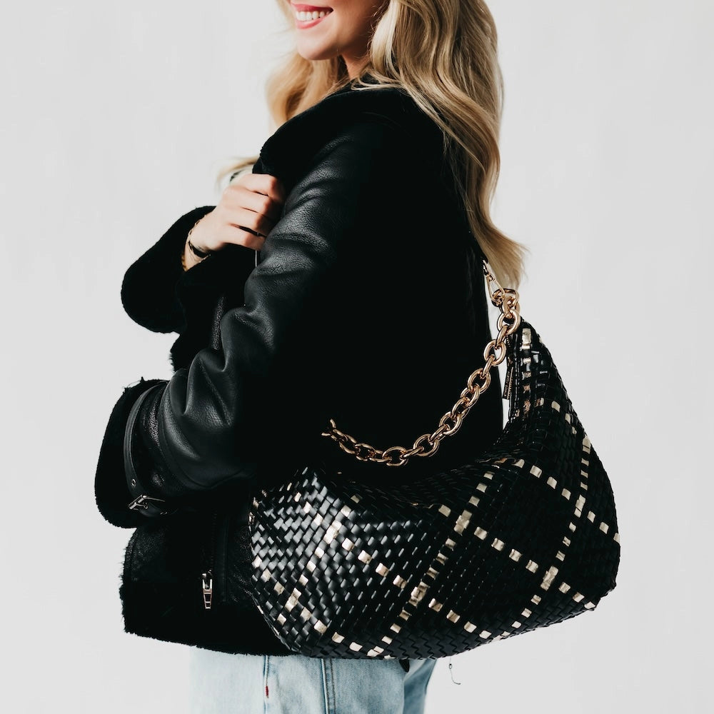 Sienna Slouchy Woven Shoulder Bag