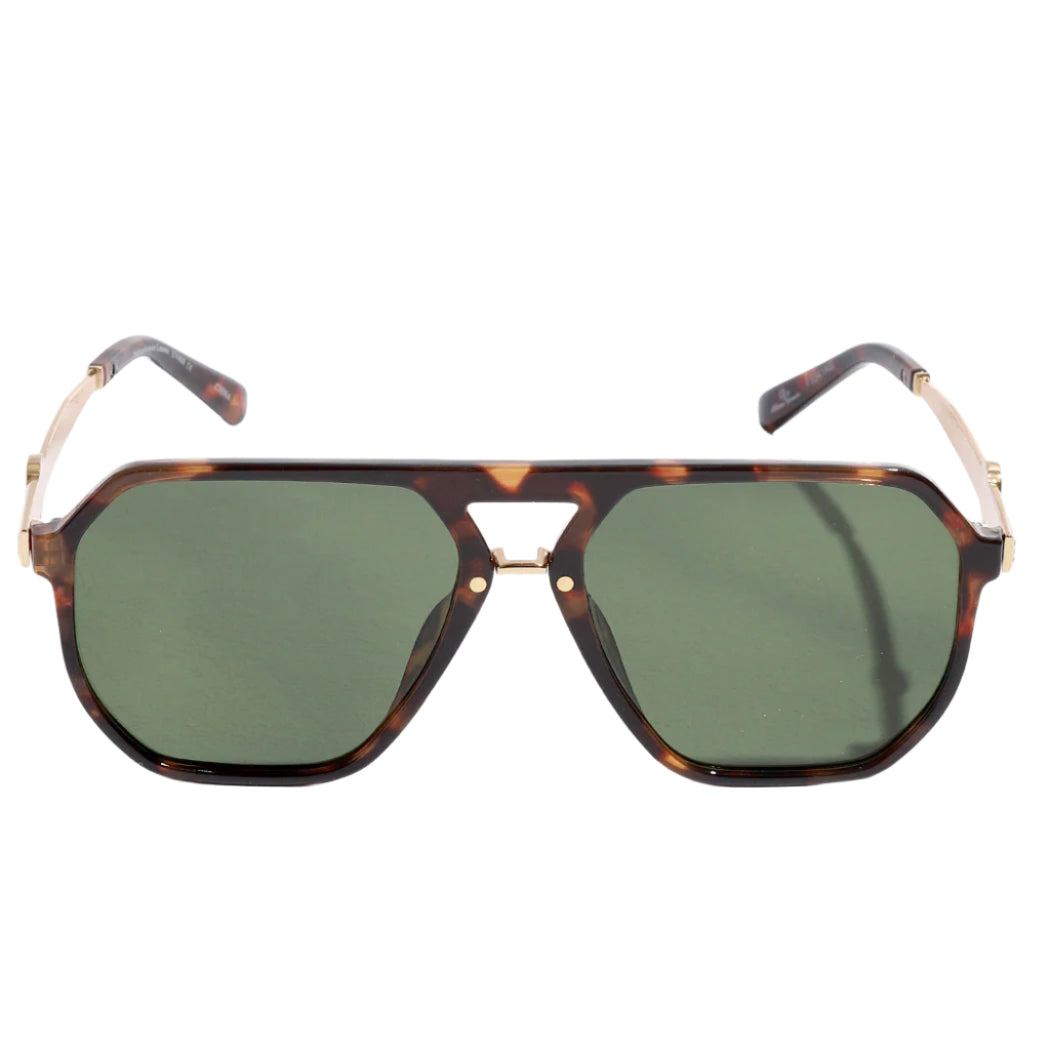 Kylie Geometric Thin Frame Sunglasses