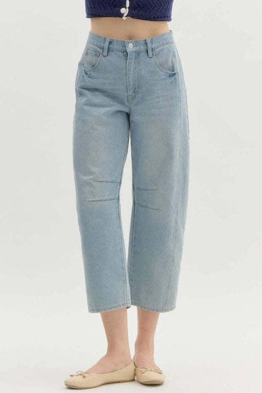 Mia High-Waisted Barrel Jeans