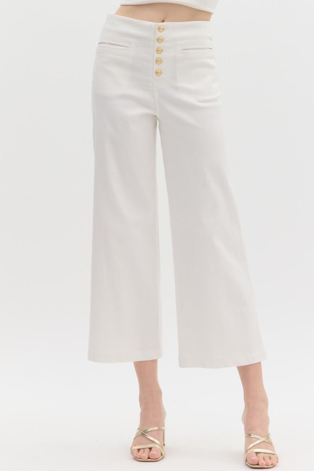 Alma Mid Rise Culotte Pants