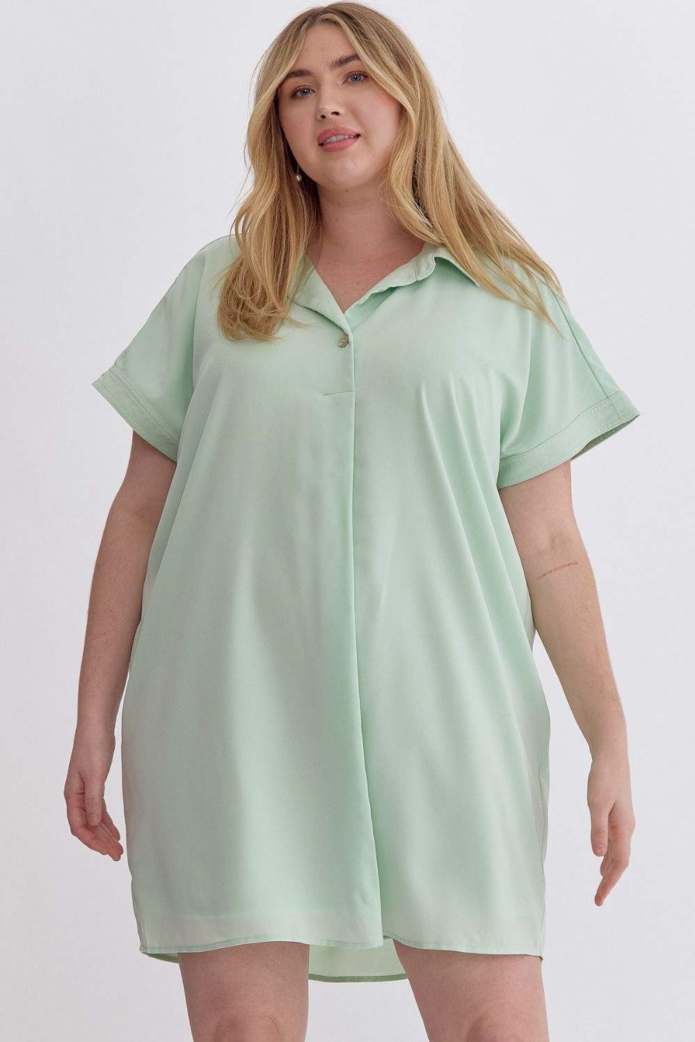PLUS SIZE | Tori Short Sleeve Mini Dress