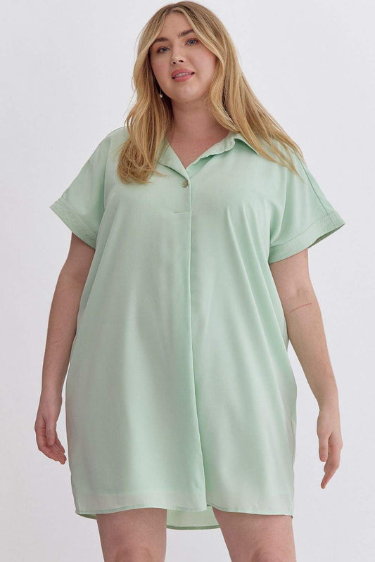 PLUS SIZE | Tori Short Sleeve Mini Dress