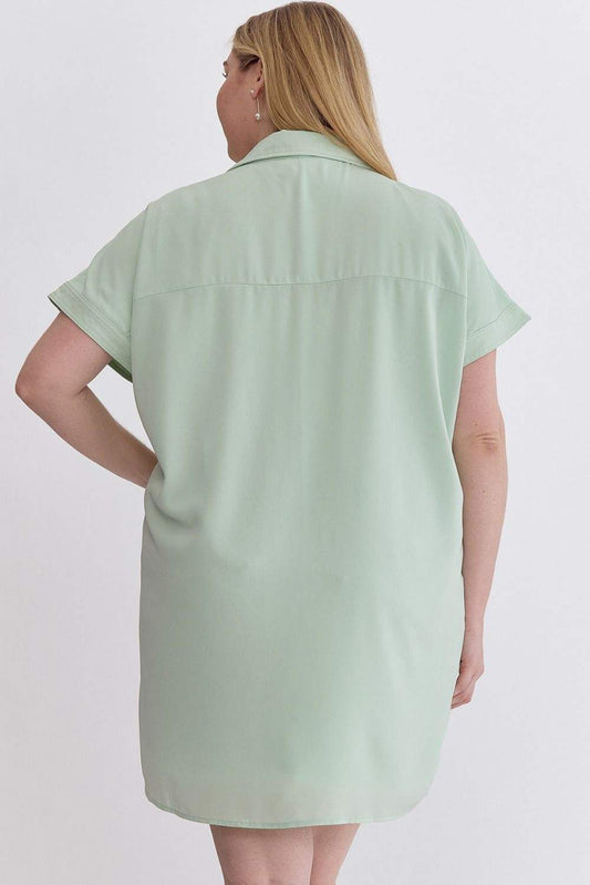 PLUS SIZE | Tori Short Sleeve Mini Dress