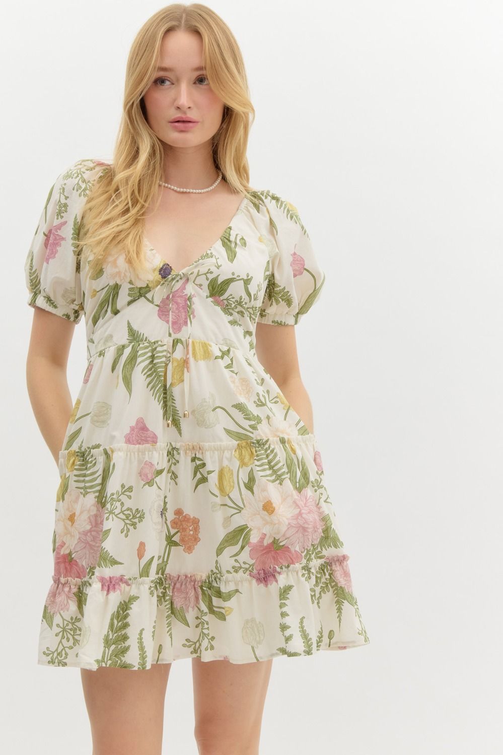 Savannah Tropical Babydoll Dress