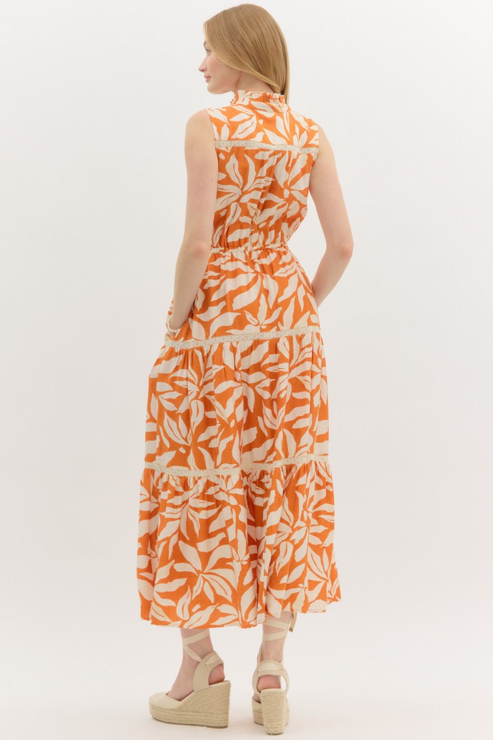 Trinity Sleeveless Floral Midi Dress
