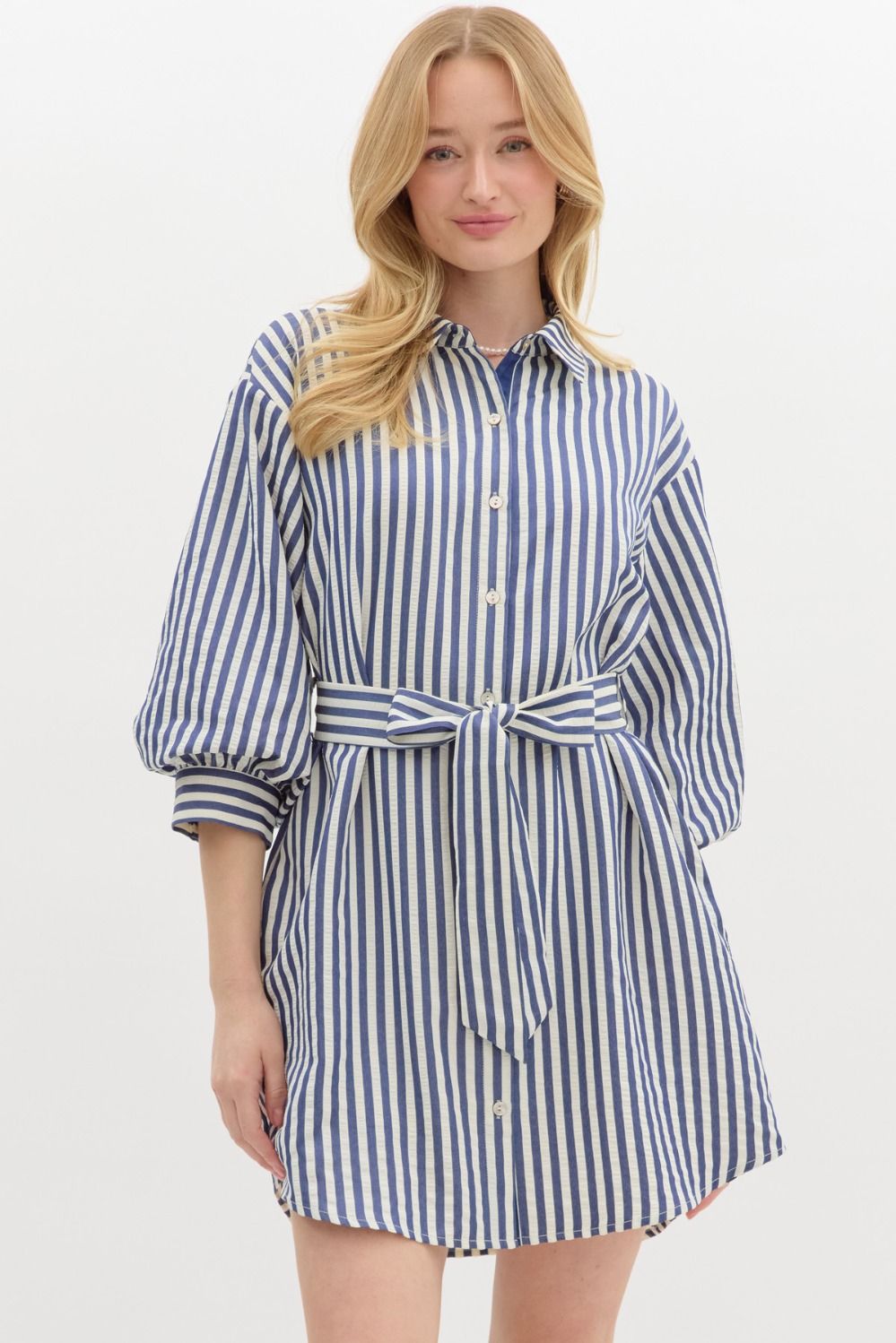 Gabriella Stripe Tie Dress