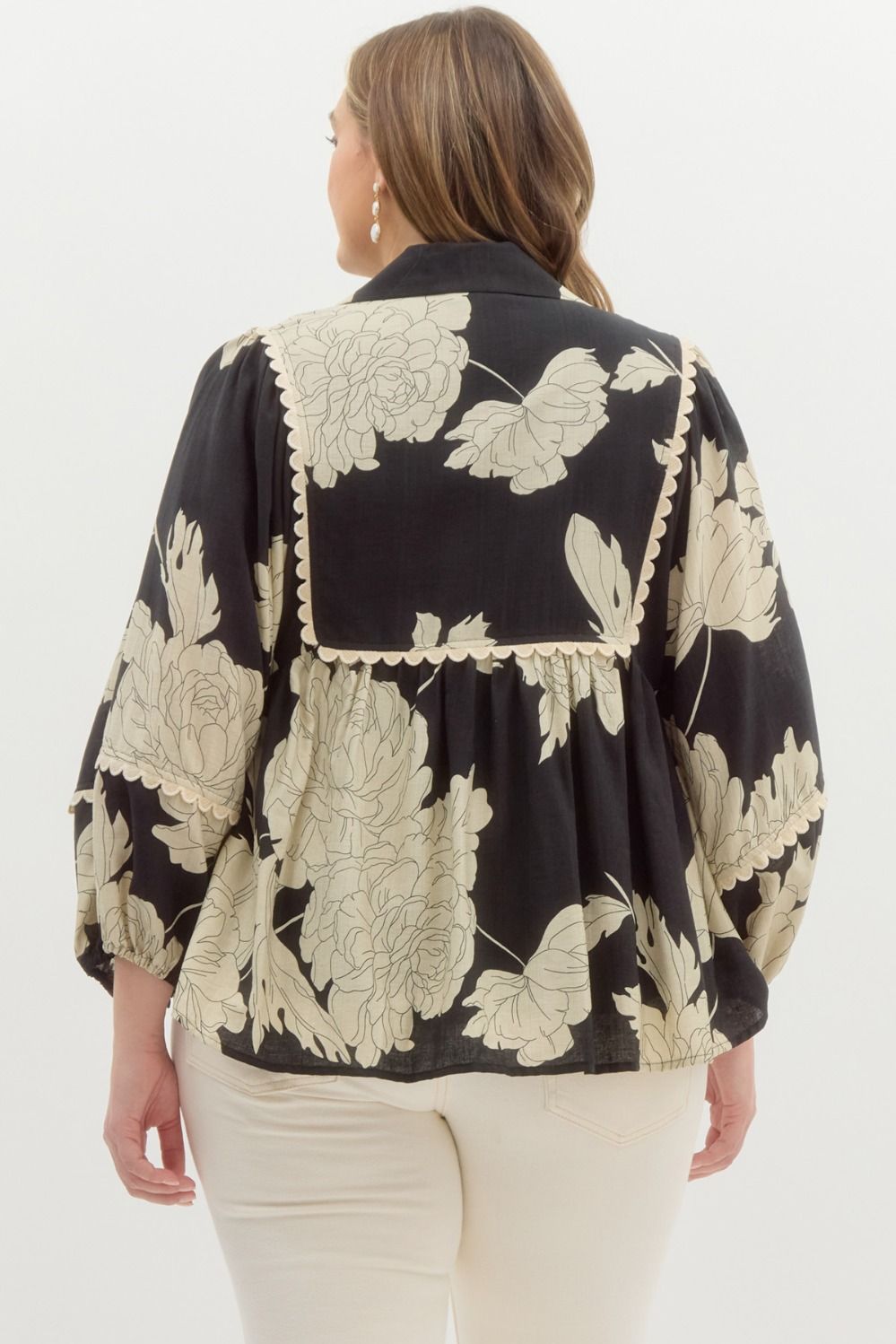 PLUS SIZE | Nikki Floral Top