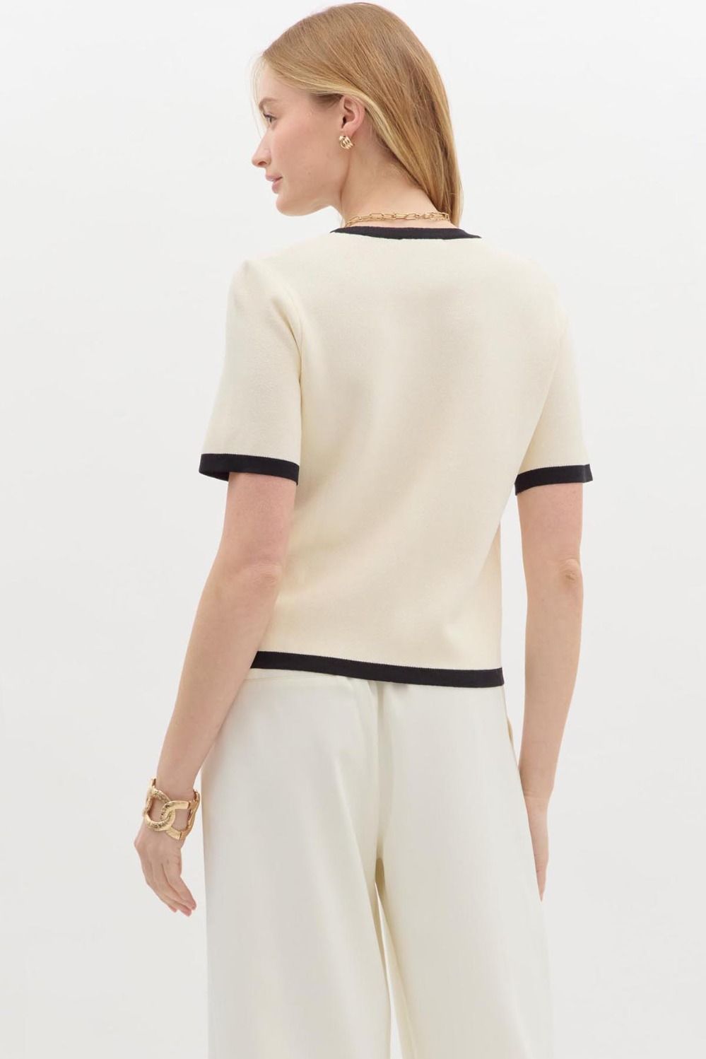 Lynn Accented Sweater Top