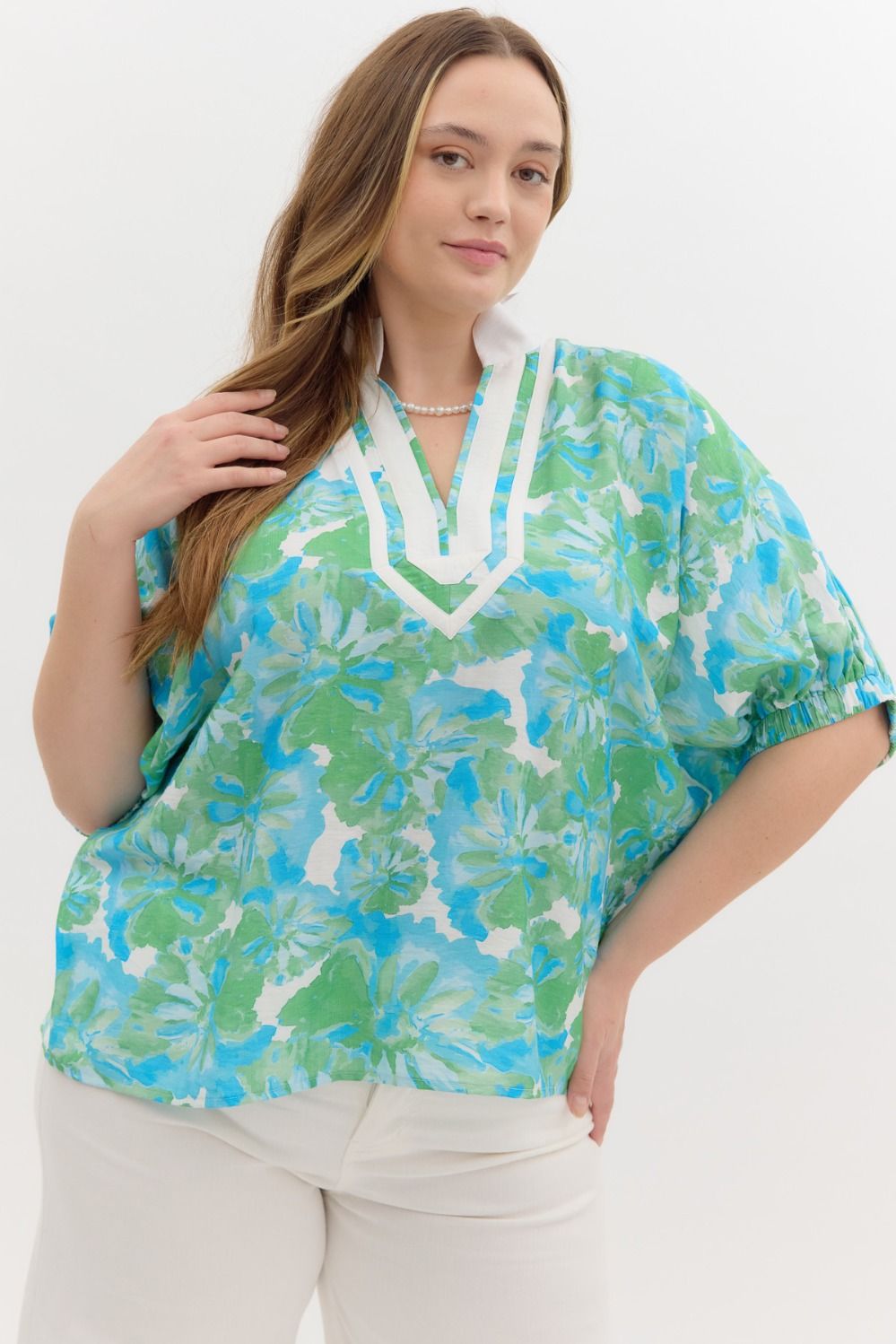 PLUS SIZE | Zaria Floral Blouse