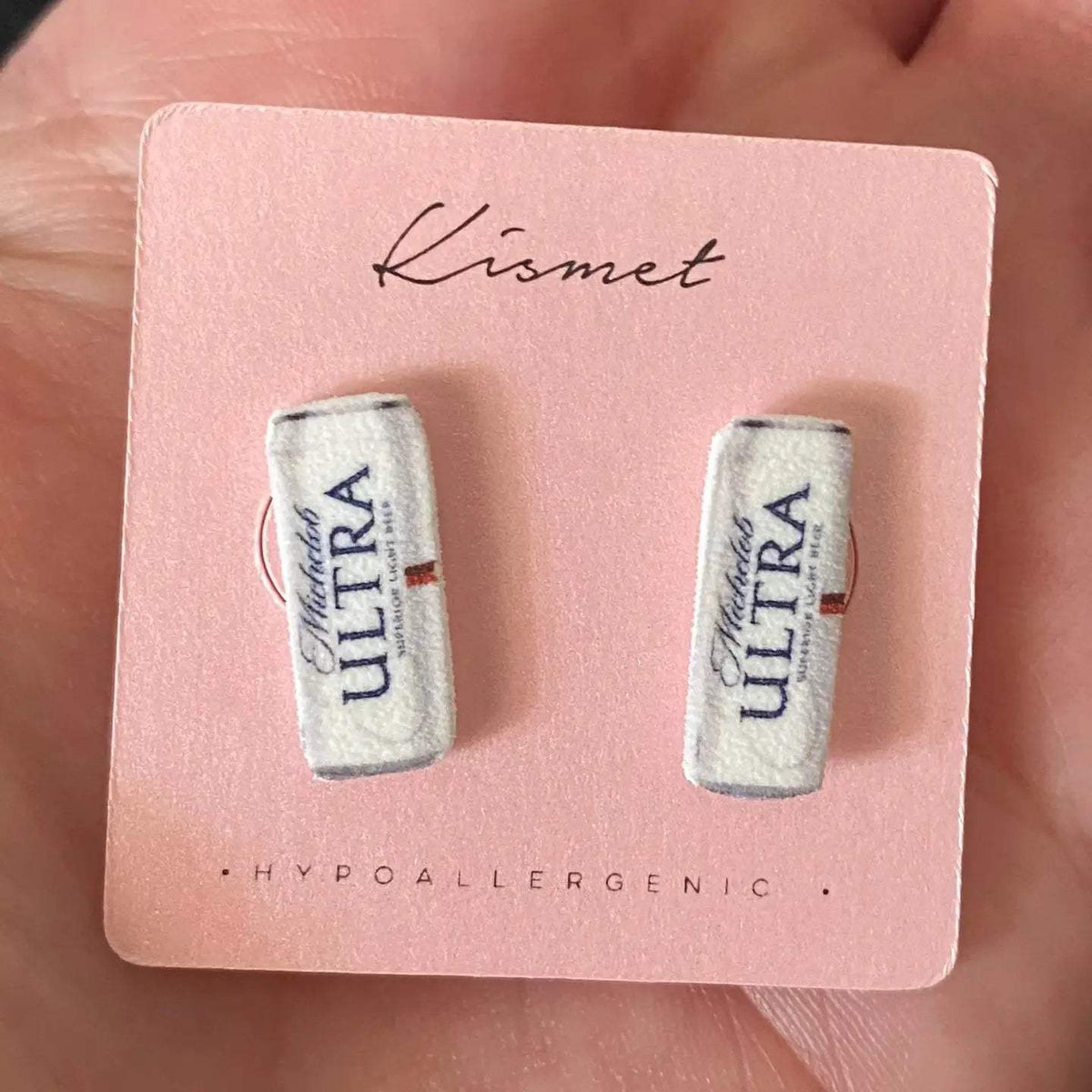 Cold One Beer Can Stud Earrings