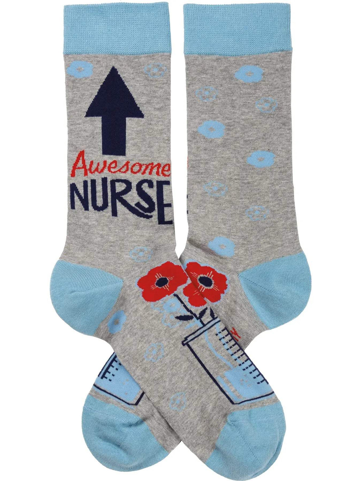 Classic Woven Crew Socks - "Awesome"