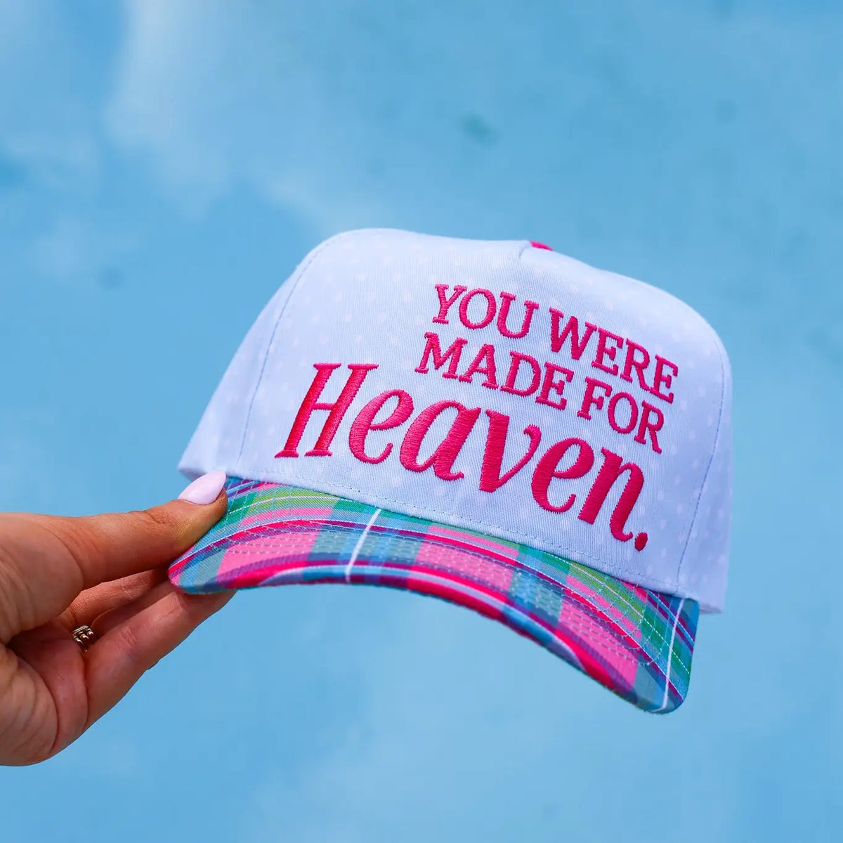 You Were Made For Heaven Canvas Cap