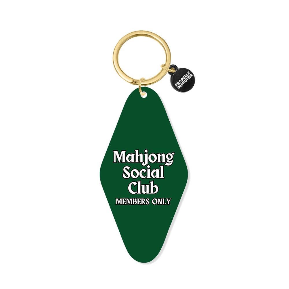 Members Only Mahjong Club Keychain