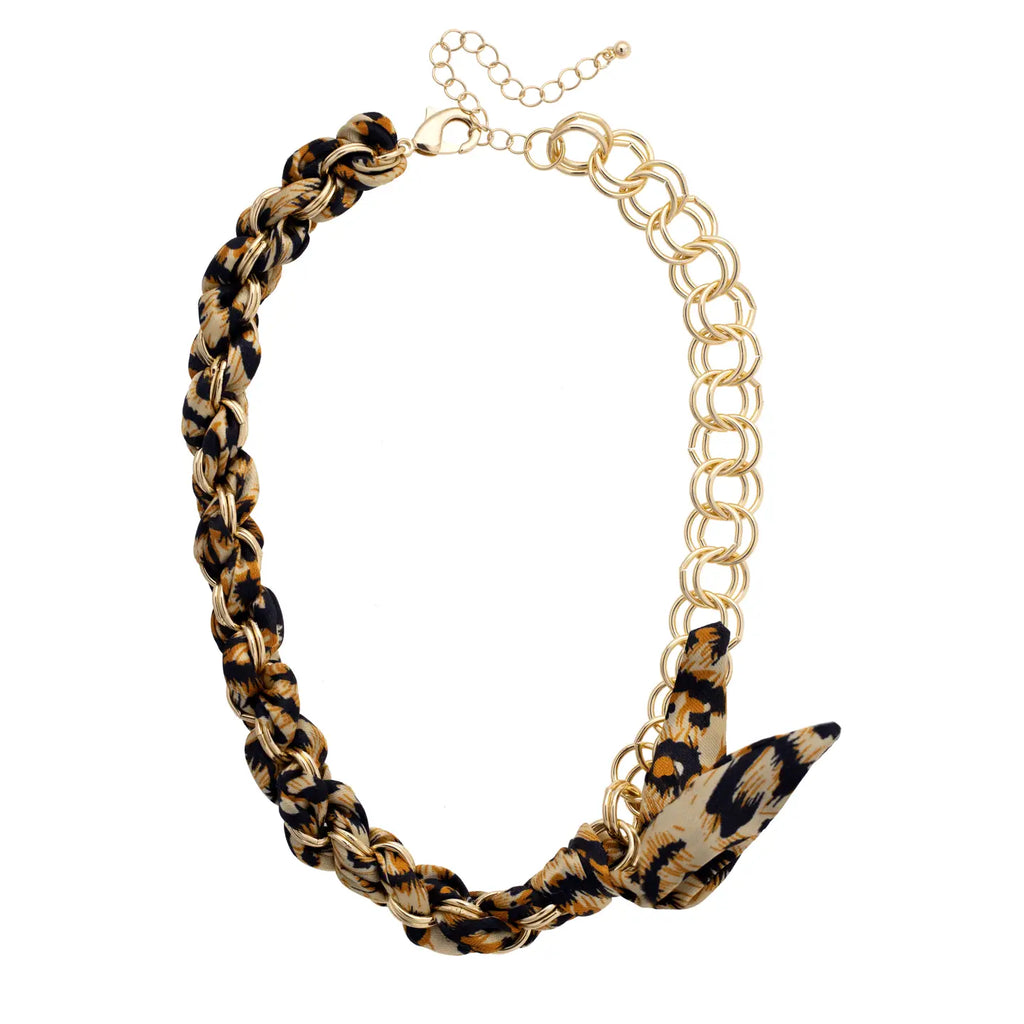 Preppy Chain Scarf Necklace