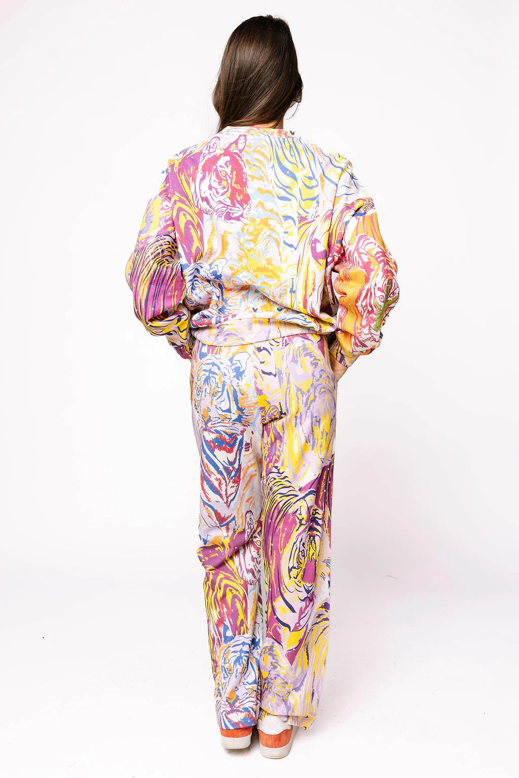 Rainbow Abstract Tiger Sweatshirt | Queen of Sparkles