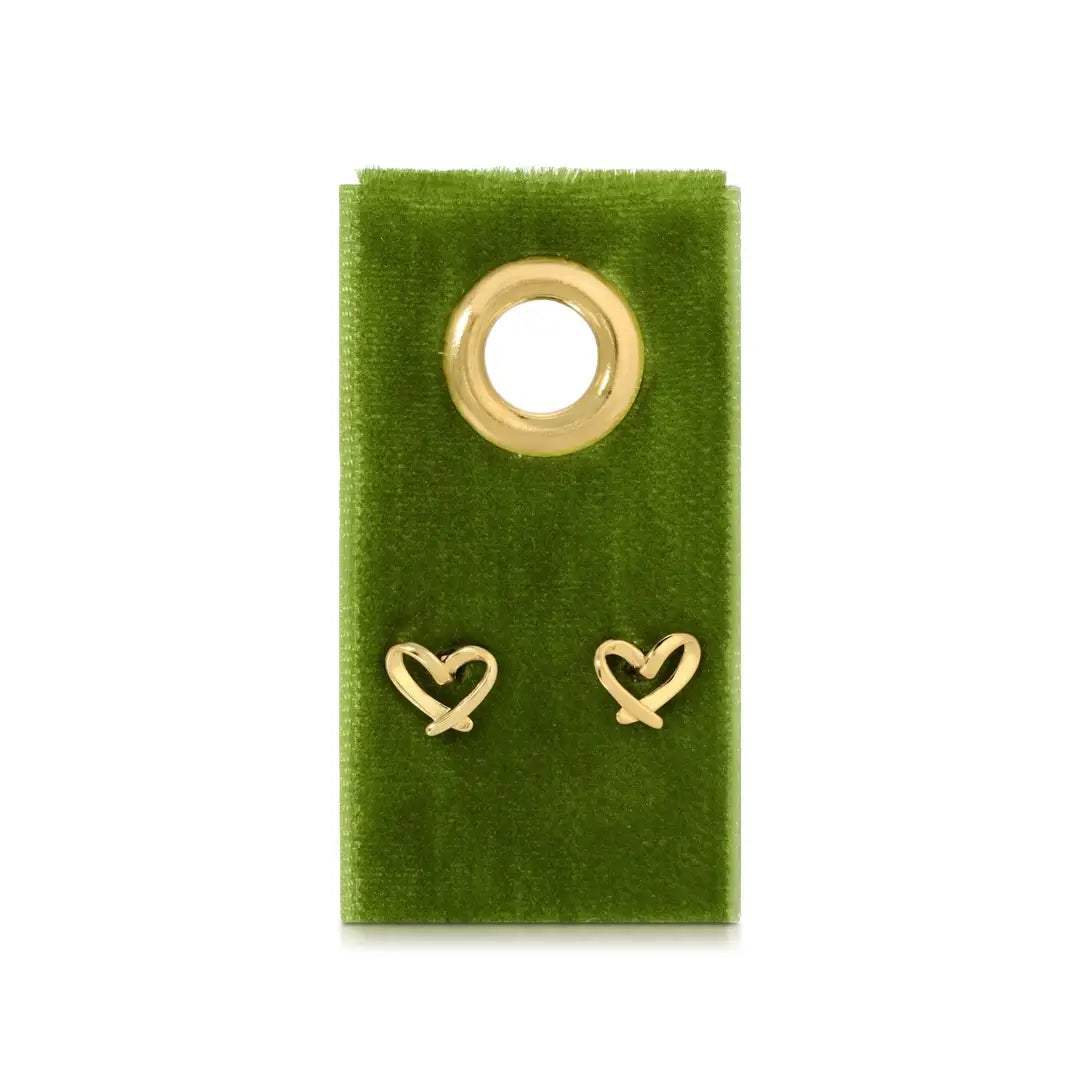Simple & Sweet Velvet Tag Earrings
