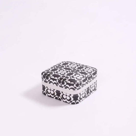 Jet Set Travel Jewelry Case - Geometric Floral