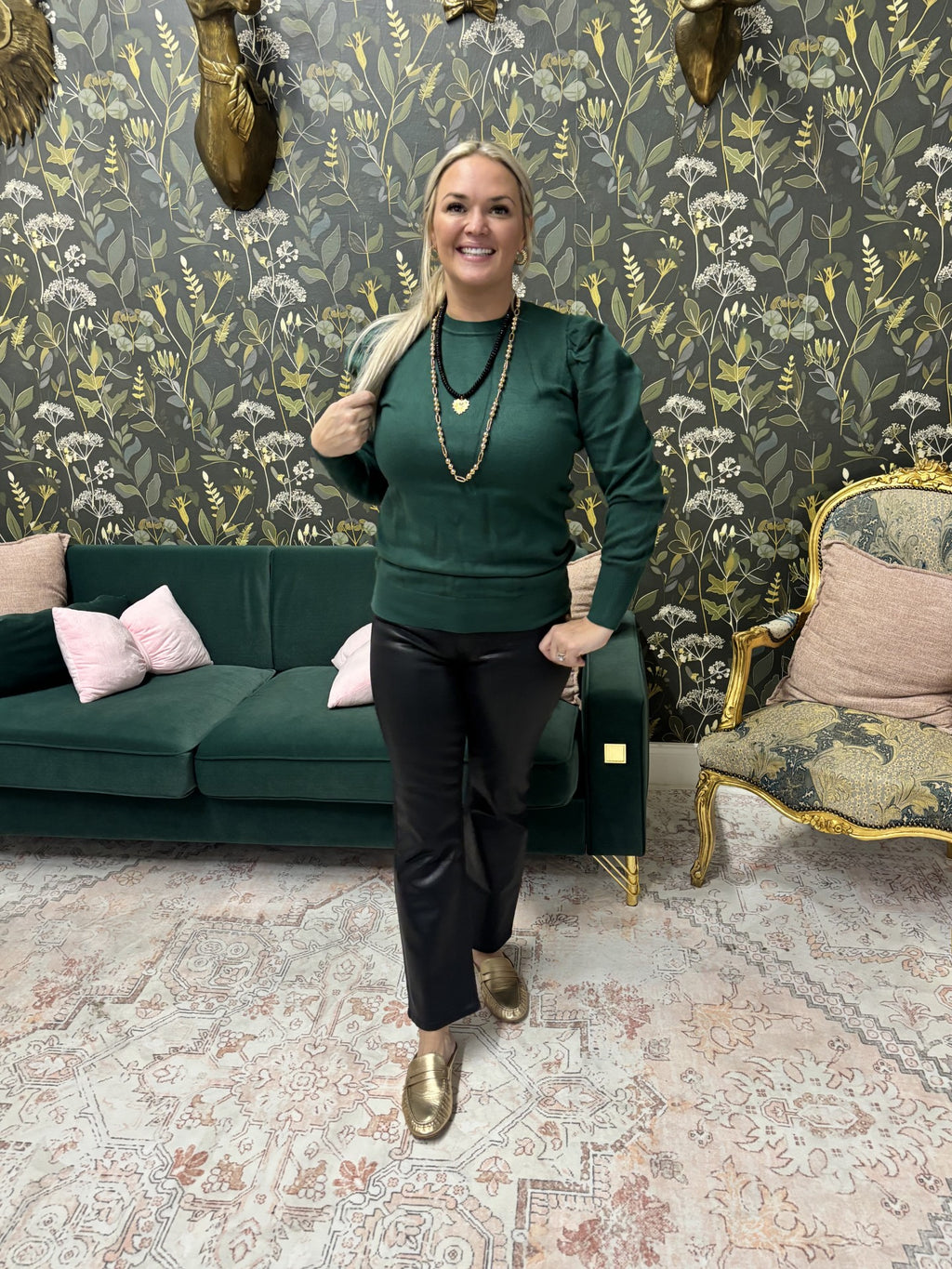 Dawn Puff Sleeve Knitted Sweater