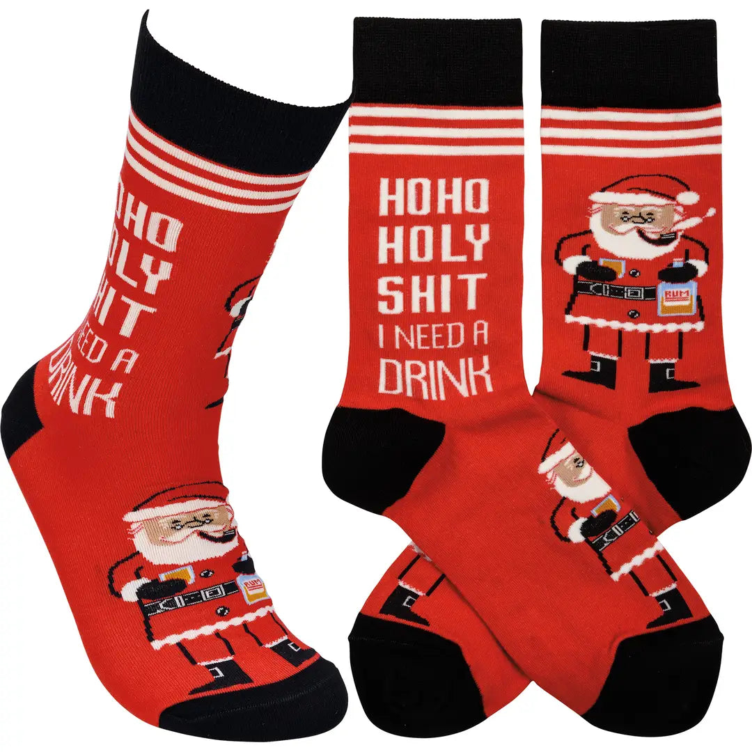 Classic Woven Christmas Socks