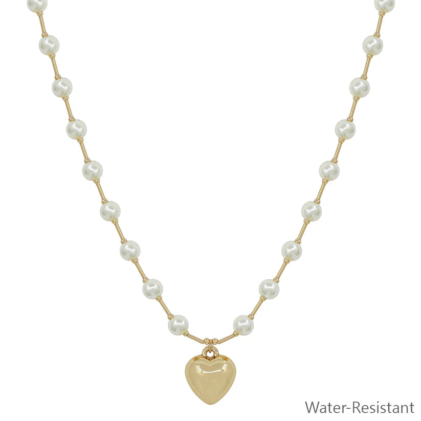 Lana Pearl Heart Necklace