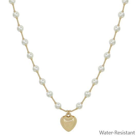 Lana Pearl Heart Necklace