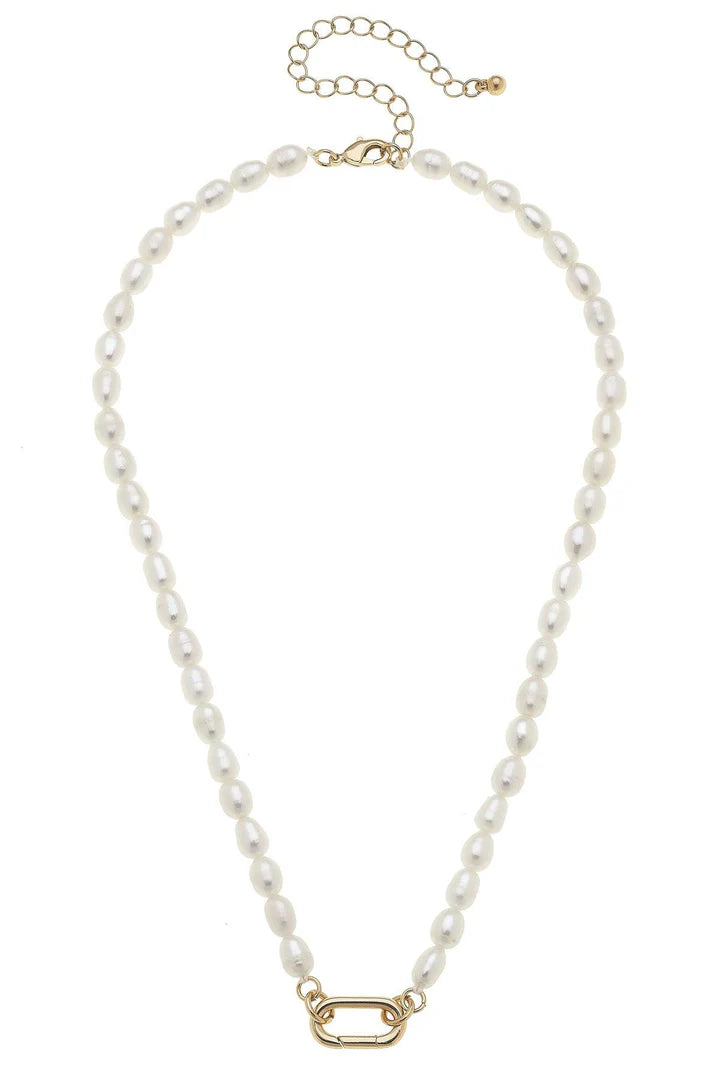 Piper Freshwater Pearl Charm Necklace