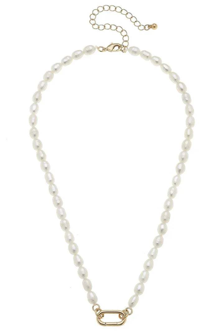Piper Freshwater Pearl Charm Necklace