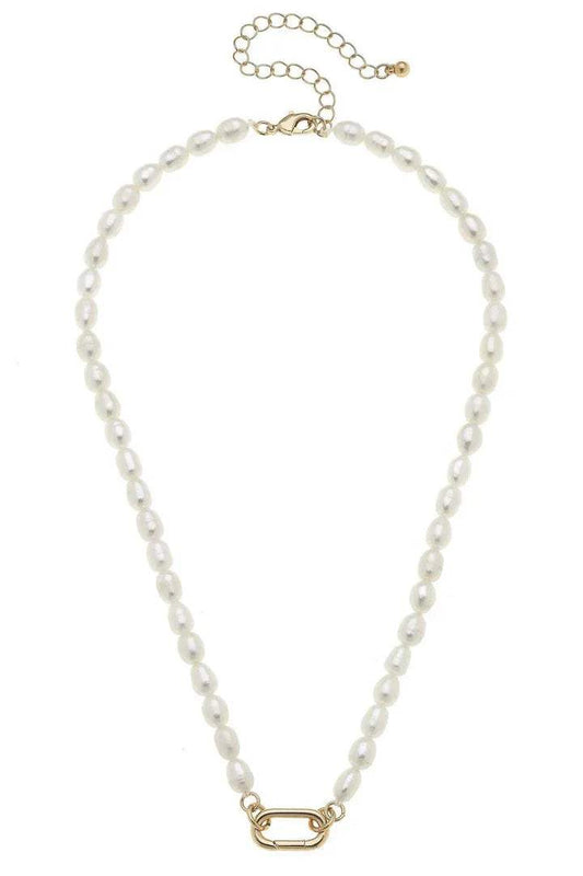 Piper Freshwater Pearl Charm Necklace