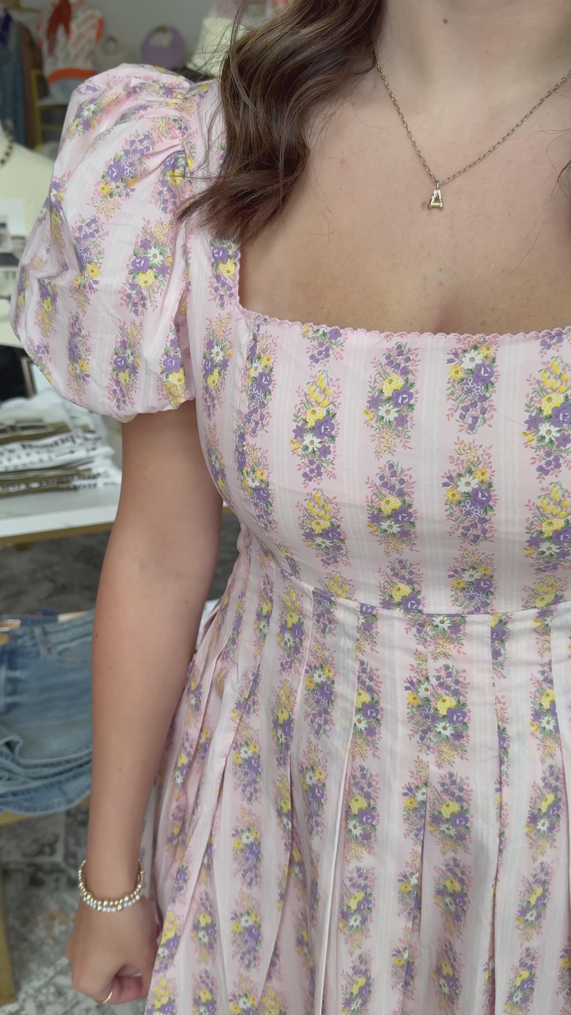 Abigail Floral Puff Sleeve Dress