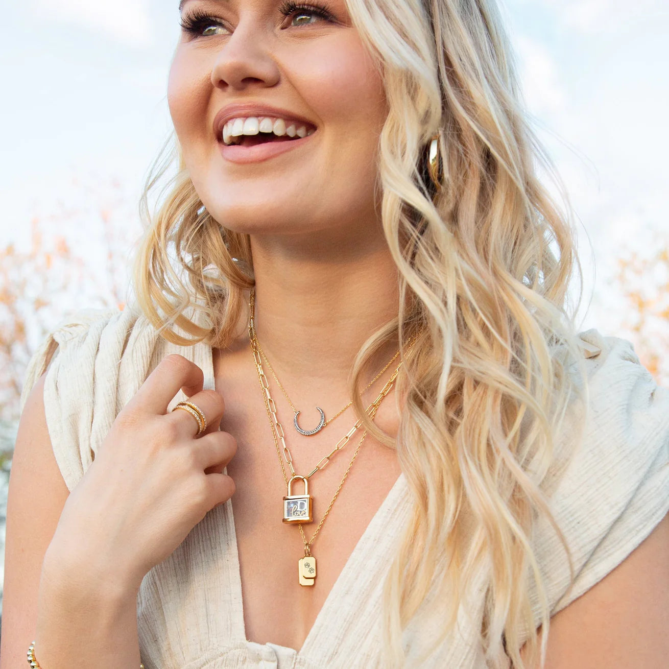 Padlock Living Locket Necklace