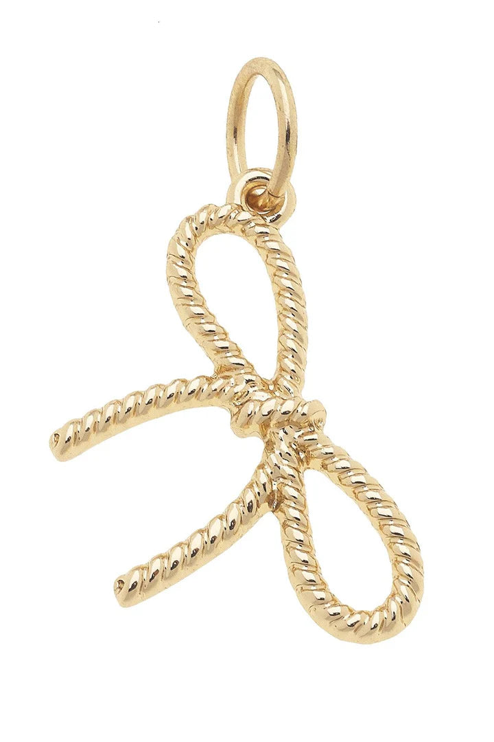 18K Gold-Plated Bow Charm