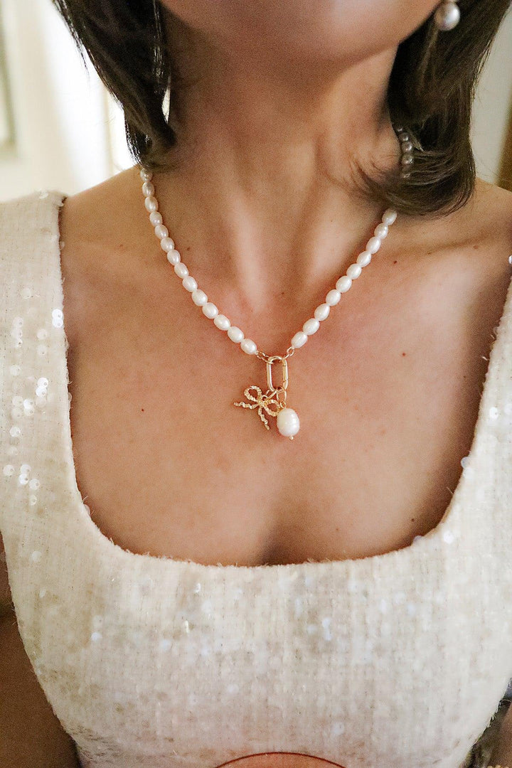 18K Gold-Plated Bow Charm