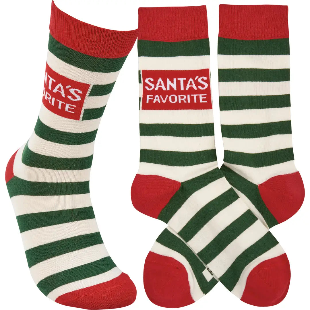 Classic Woven Christmas Socks