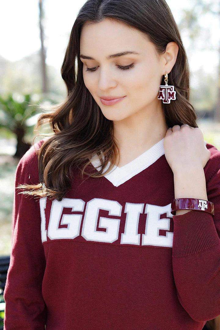 Resin College Cuff Bangle