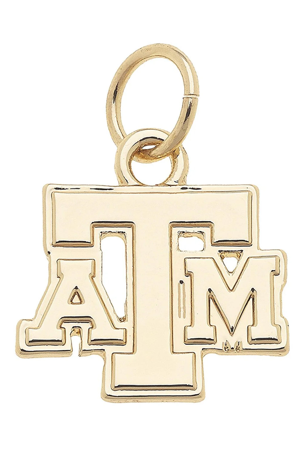 Shiny Gold College Logo Charm