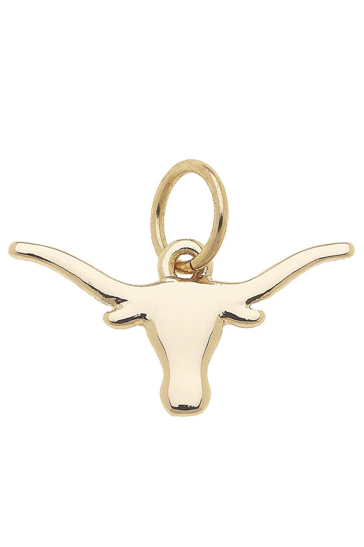 Shiny Gold College Logo Charm