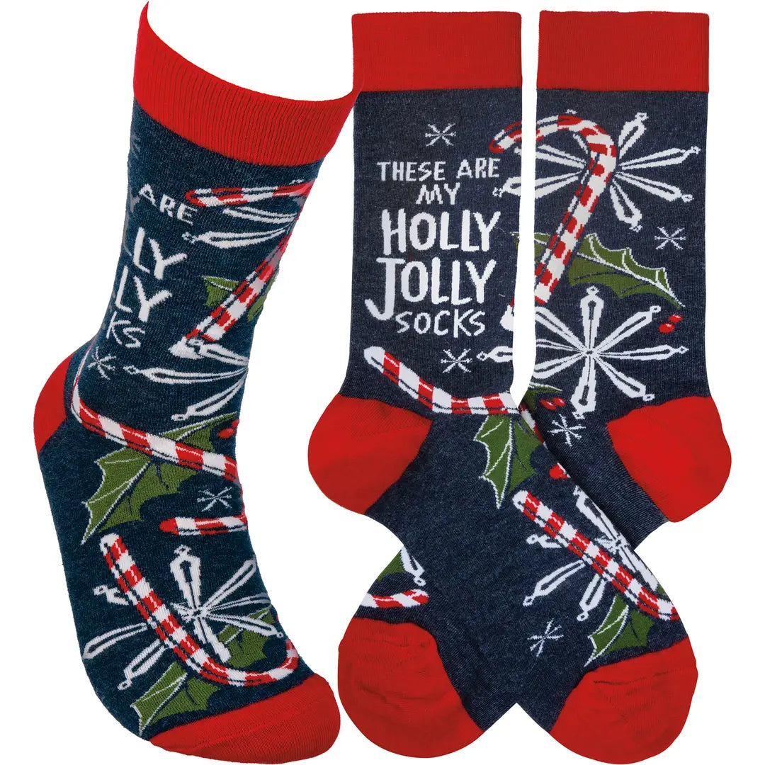 Classic Woven Christmas Socks