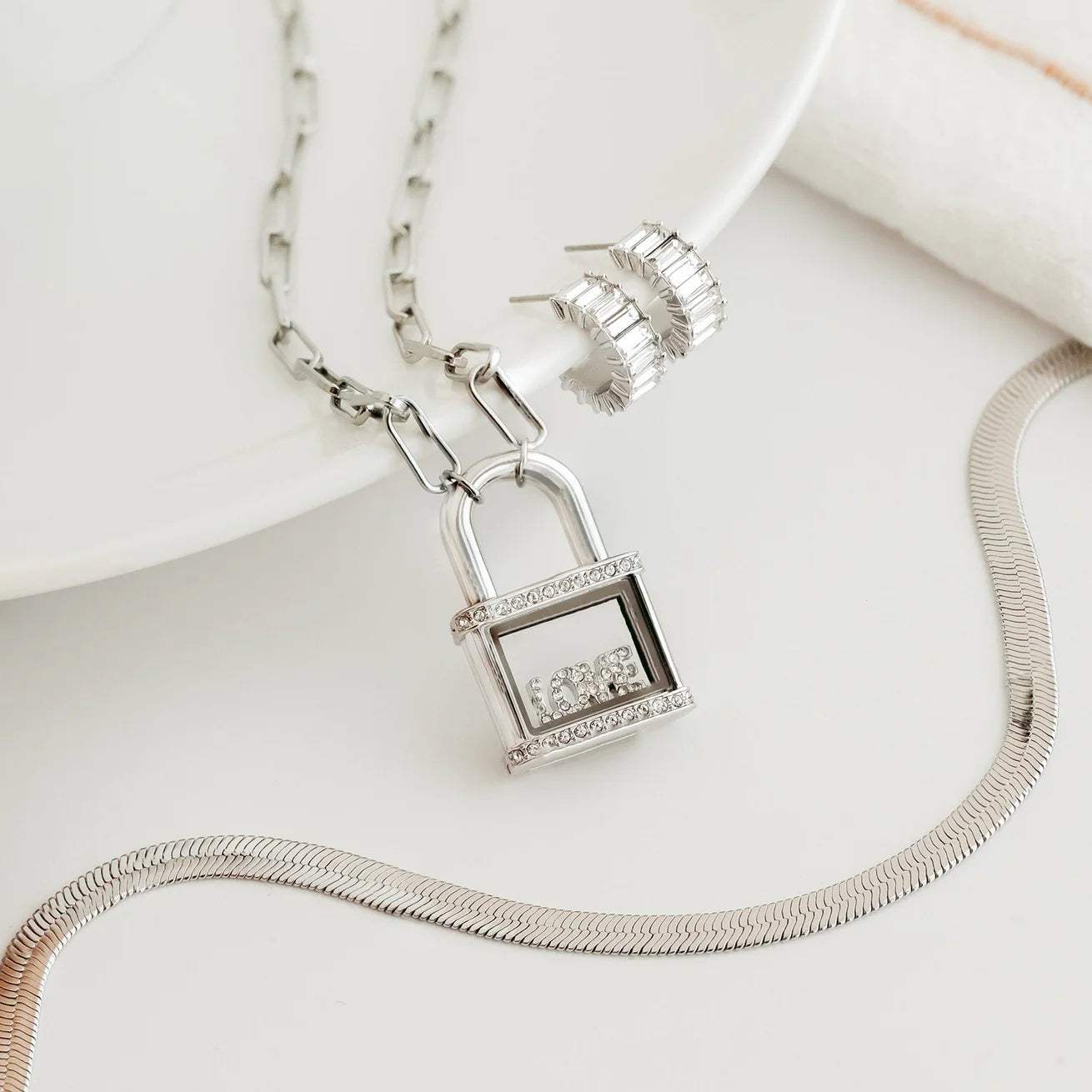 Padlock Living Locket Necklace