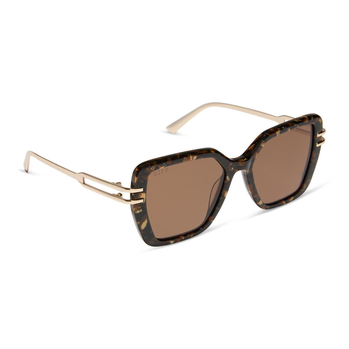 Dasha Glitter Tortoise Sunglasses | DIFF Eyewear