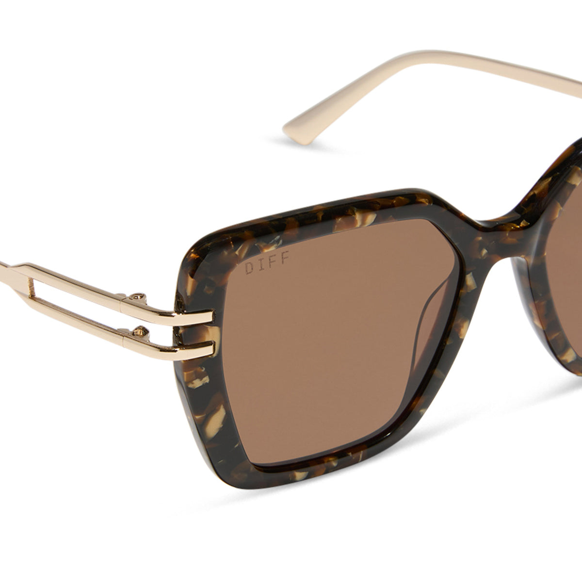 Dasha Glitter Tortoise Sunglasses | DIFF Eyewear