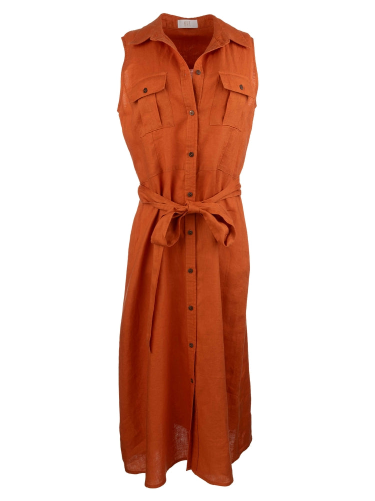 Bowie Button Down Sleeveless Midi Dress | Kut from the Kloth