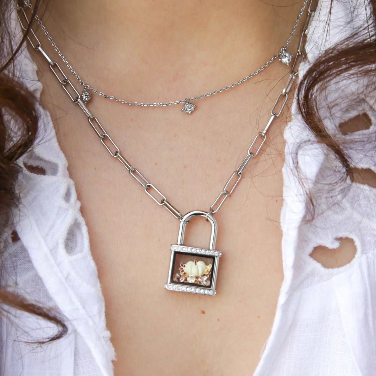 Padlock Living Locket Necklace
