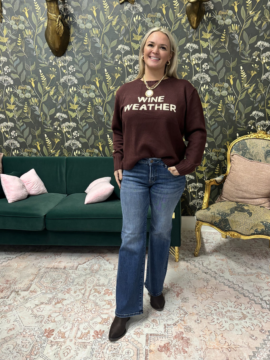 Wine Weather Sweater
