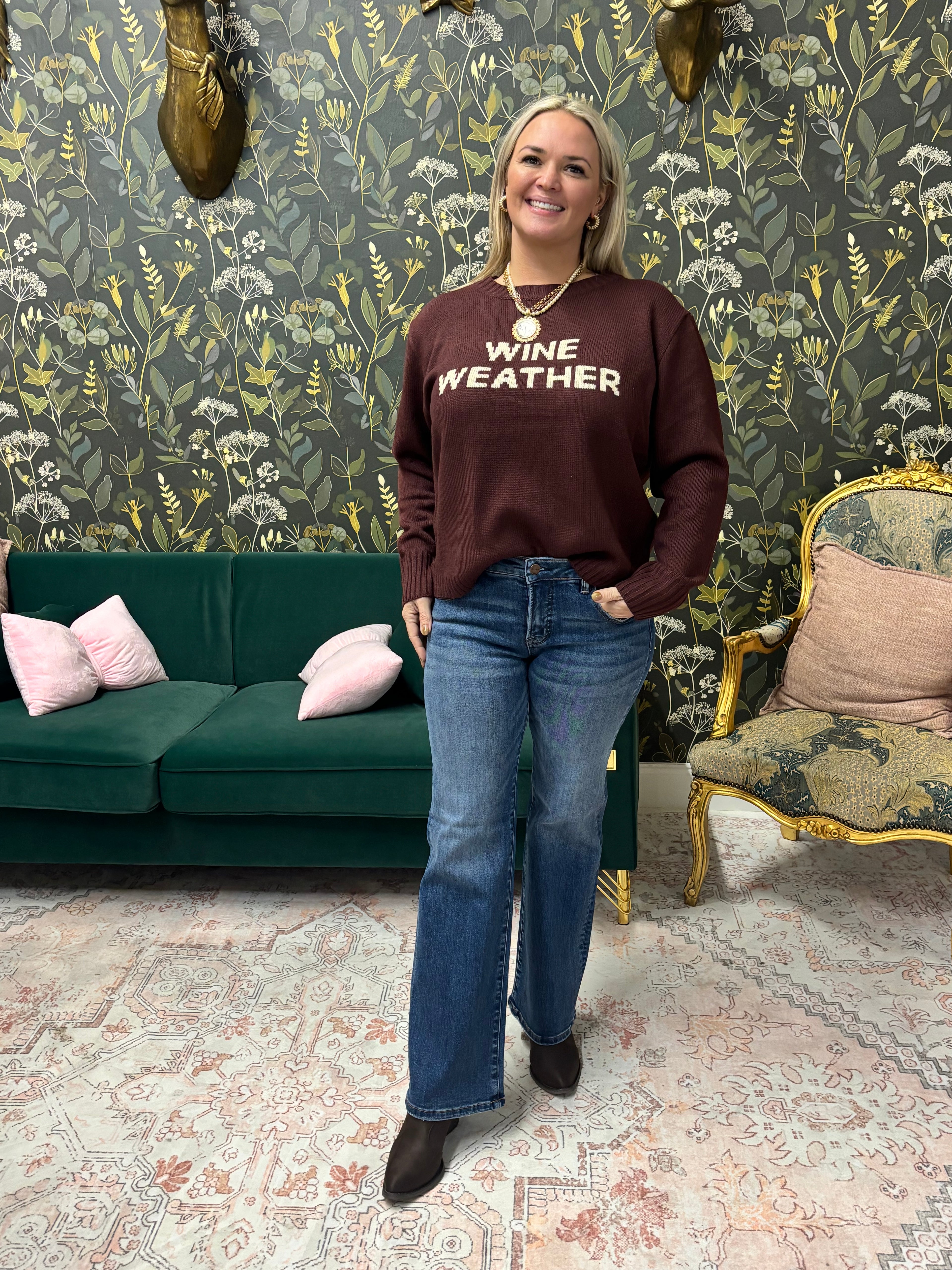 Wine Weather Sweater