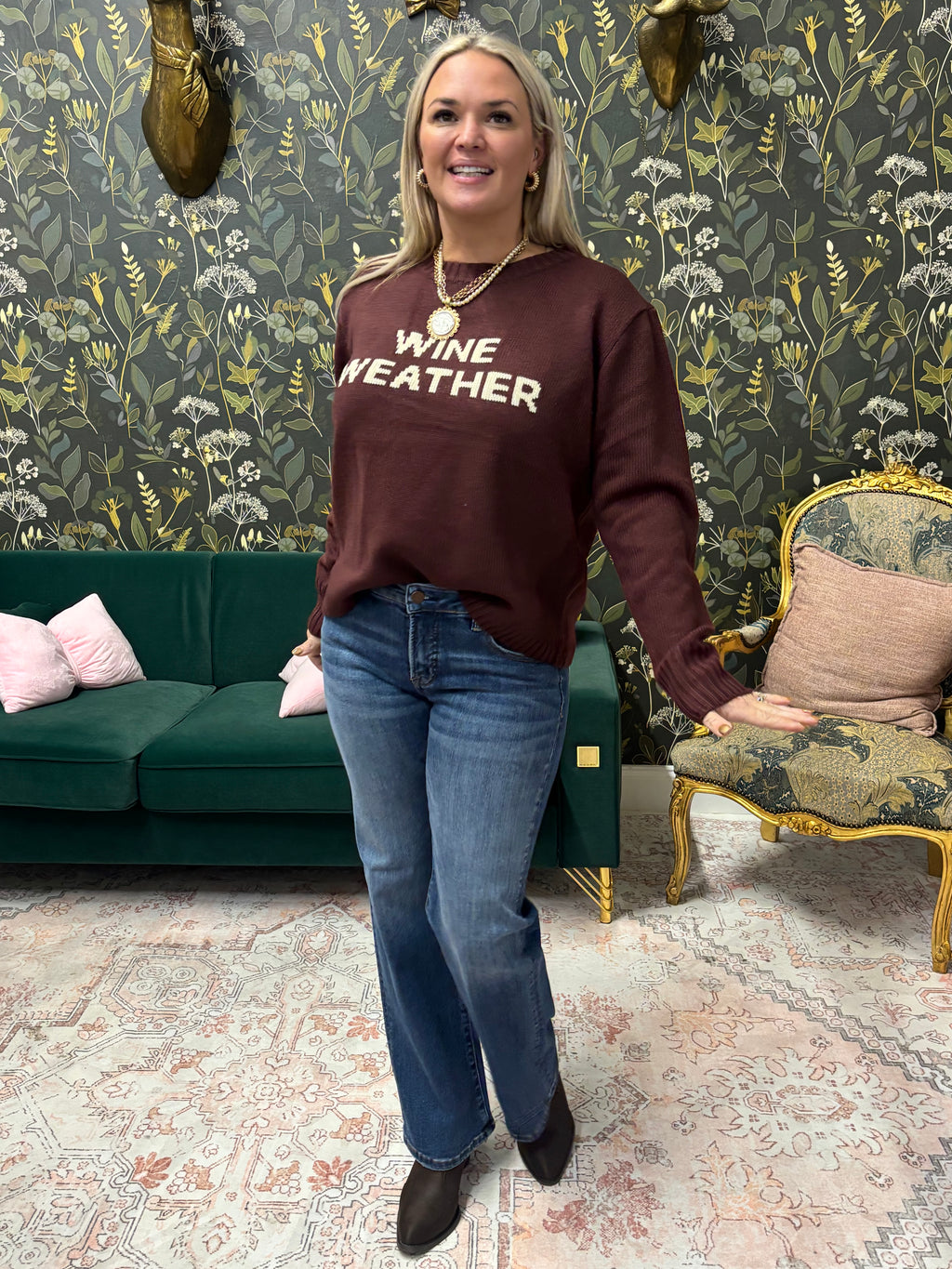 Wine Weather Sweater