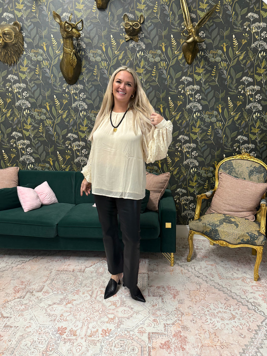 Nicole Long Sleeve Chiffon Blouse